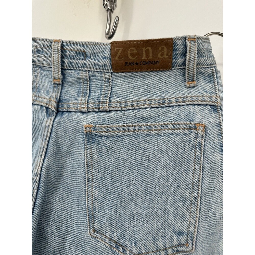 Vintage Y2K 90s Mom jeans  High Waisted Zena Jean Ultra Light Wash Size‎ 11/30 - Picture 6 of 15